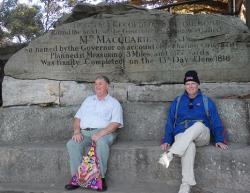 Randall and other visitor at Mrs Macquarie